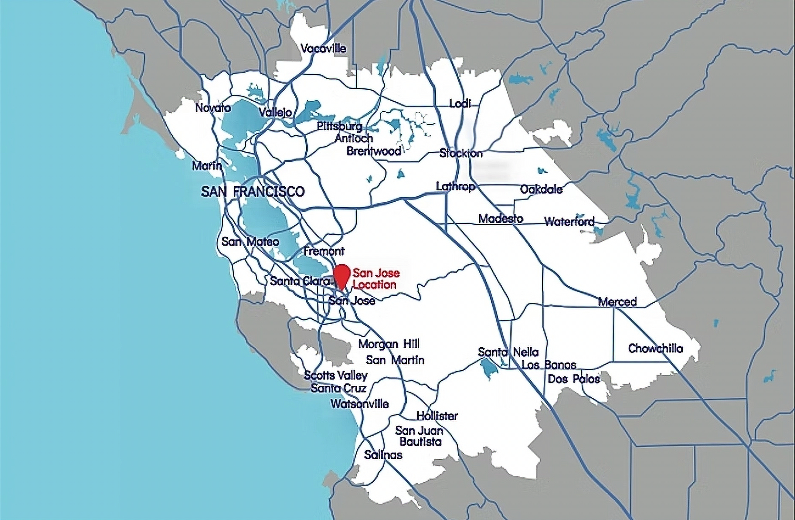 Our Service Areas Map