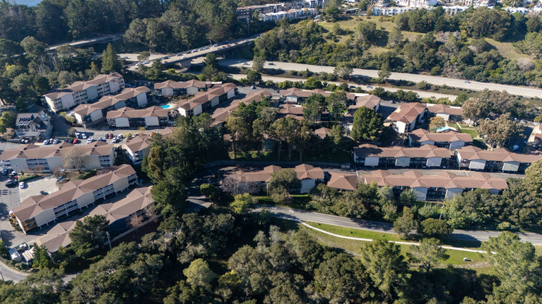 Crystal Springs Apartment Complex Aerial View